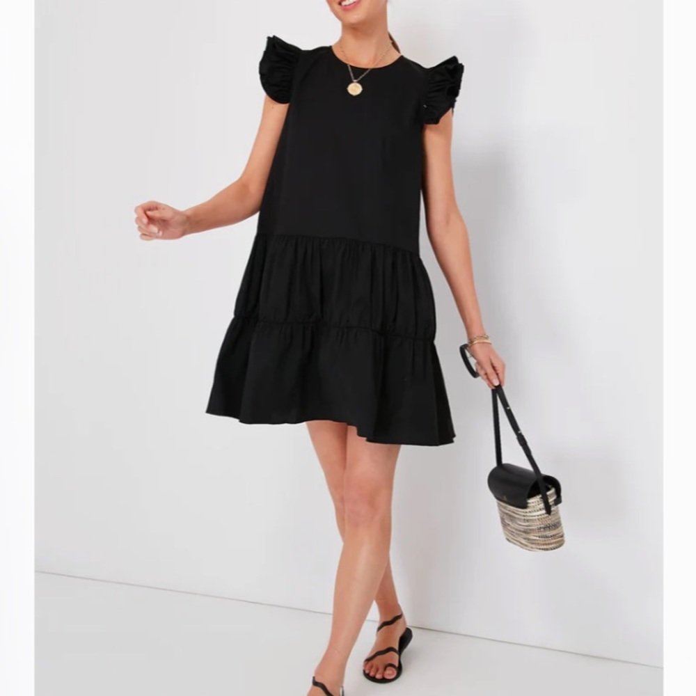 Black Corrine Flutter Sleeve Dress
POMANDER PLACE
